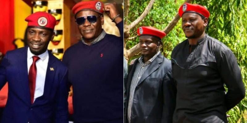Kenyan activists Bob Njagi, Nicholas Ayoo, and Ugandan Bobi Wine.